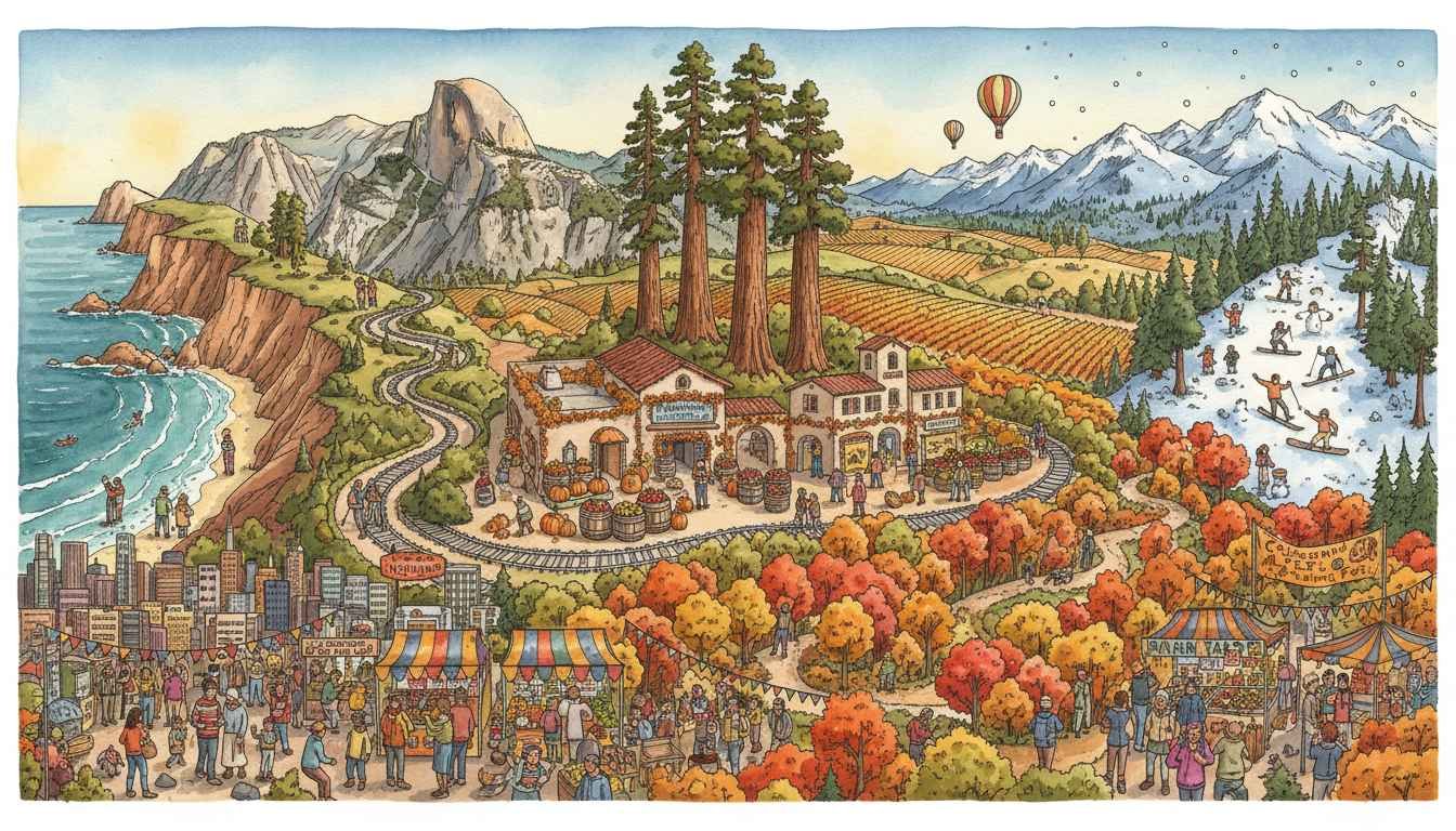 places to visit in california for thanksgiving