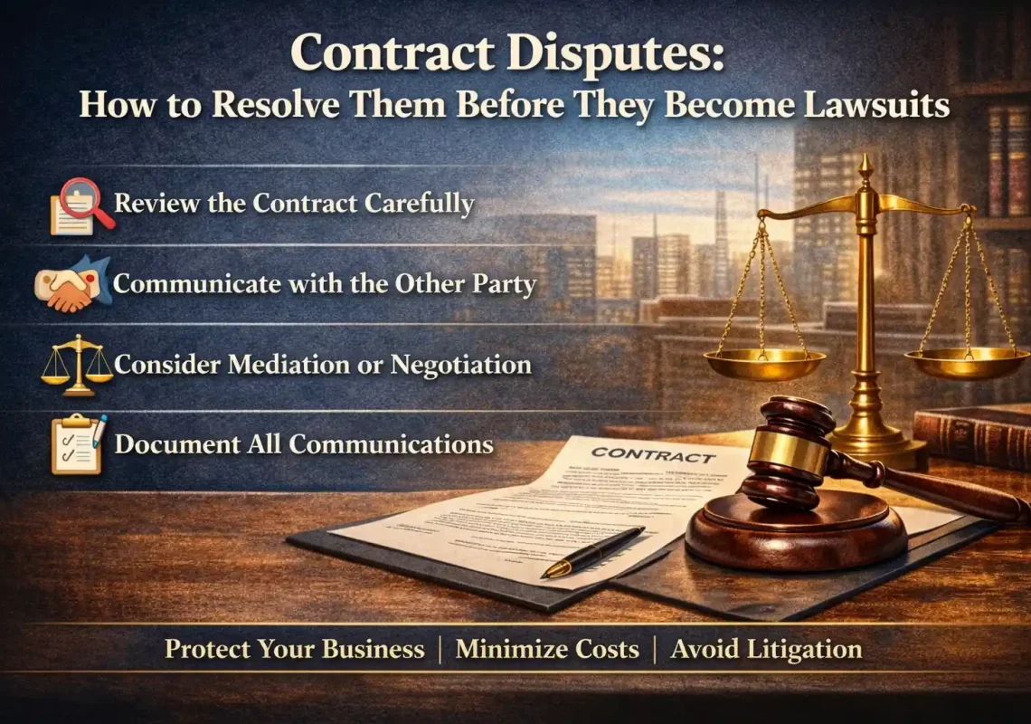 Contract Disputes: How to Resolve Them Before They Become Lawsuits