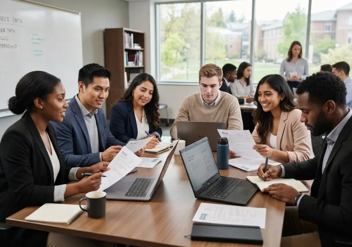 Career preparation workshop helping students build career readiness skills