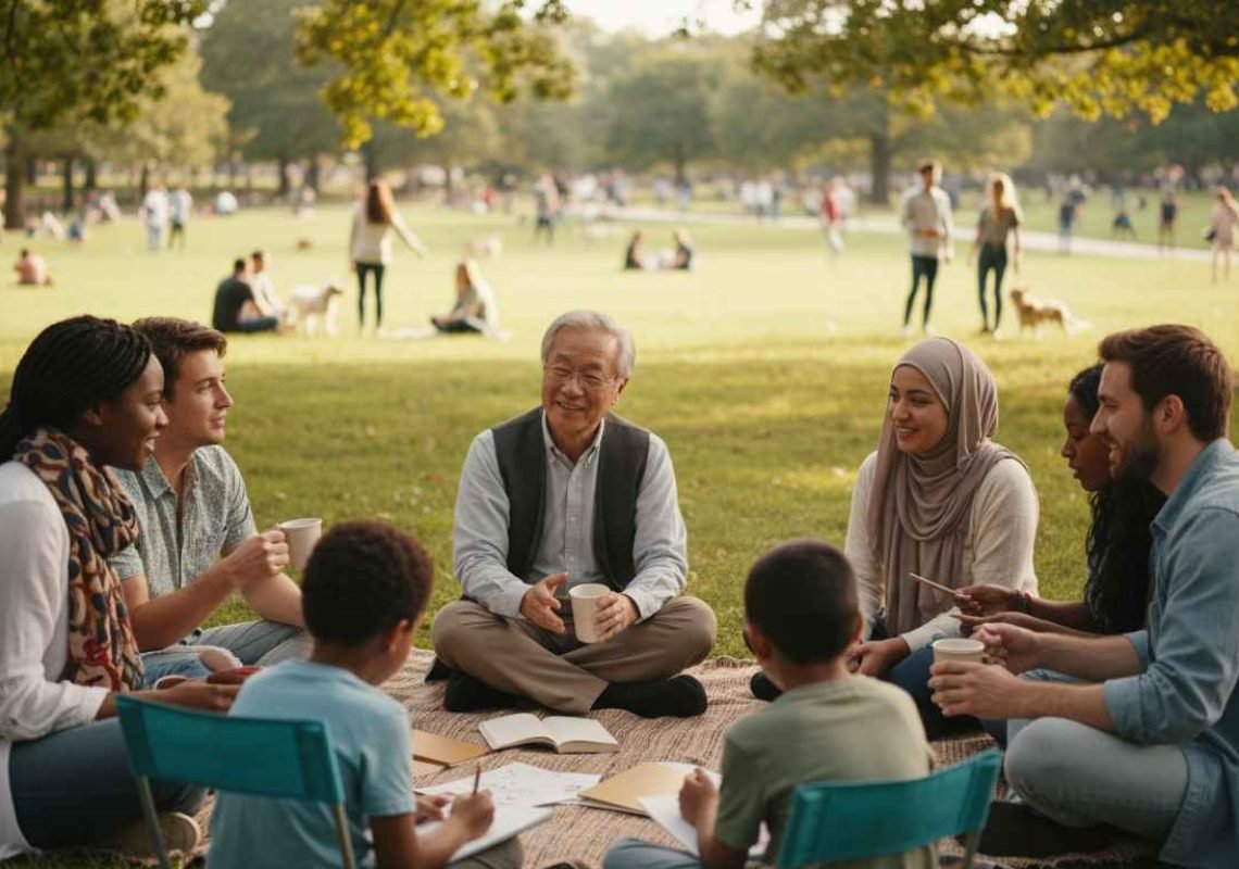 difference between society and community